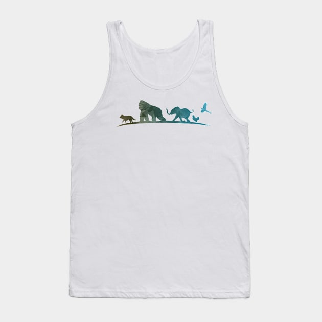 Animals Inspired Silhouette Tank Top by InspiredShadows